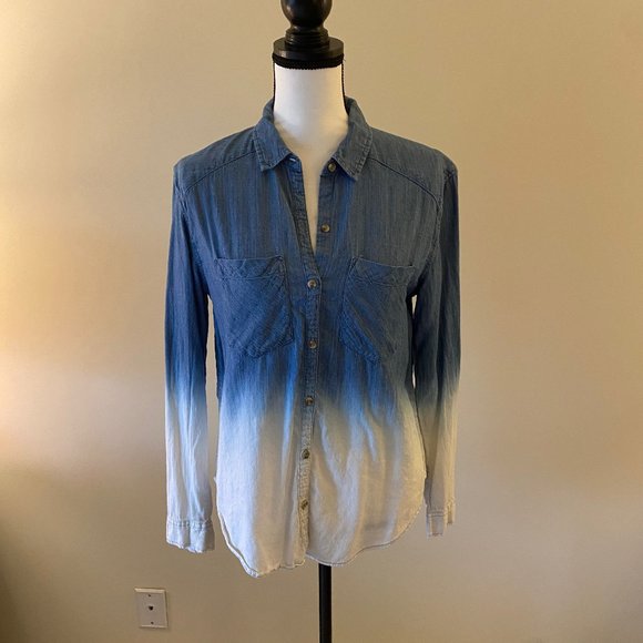 Forever 21 Tops - Forever 21 Women Indie Tie Dye Button Down Shirt M